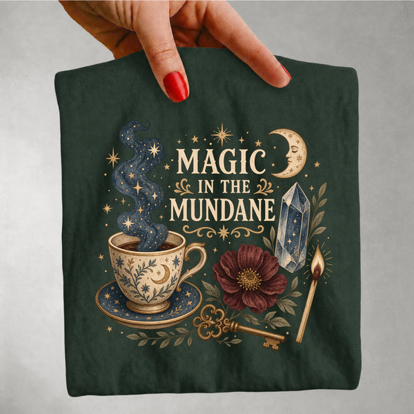 Magic in the Mundane - Celestial Coffee & Crystal T-Shirt