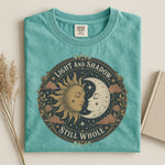 Sun & Moon Spiritual Shirt— Light and Shadow Still Whole Mystical Tee