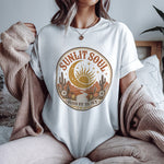 Sunlit Soul Celestial Graphic Tee — Guided by the Sky Desert Shirt