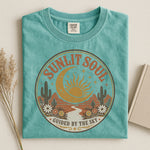 Sunlit Soul Celestial Graphic Tee — Guided by the Sky Desert Shirt