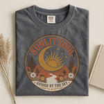 Sunlit Soul Celestial Graphic Tee — Guided by the Sky Desert Shirt