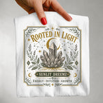 Rooted in Light Crystal Energy Tee — Spiritual Intuition & Growth Tee