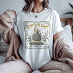 Rooted in Light Crystal Energy Tee — Spiritual Intuition & Growth Tee