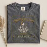 Rooted in Light Crystal Energy Tee — Spiritual Intuition & Growth Tee
