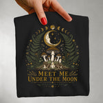 Meet Me Under the Moon Tee — Celestial Mushrooms Botanical Shirt