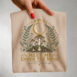 Meet Me Under the Moon Tee — Celestial Mushrooms Botanical Shirt