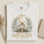 Meet Me Under the Moon Tee — Celestial Mushrooms Botanical Shirt