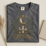 Meet Me Under the Moon Tee — Celestial Mushrooms Botanical Shirt