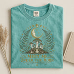Meet Me Under the Moon Tee — Celestial Mushrooms Botanical Shirt
