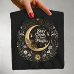 Stay Close to Your Magic Tee — Fairy Moon Celestial Floral Shirt