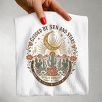 Guided by Sun and Stars Tee — Desert Cactus Celestial Western Shirt