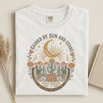 Guided by Sun and Stars Tee — Desert Cactus Celestial Western Shirt