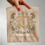 Moonlit Soul Tee — Boho Paisley Moon Celestial Shirt