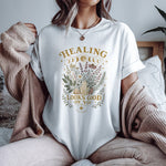 Healing Looks Good on You Tee — Spiritual Botanical Self Care Shirt