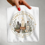 Light a Little Magic Tee — Candle Crystal Moon Water Shirt