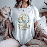 Moved By The Moon T-Shirt — Coastal Celestial Moon Tee
