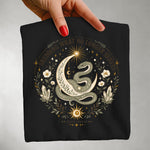 Shedding What No Longer Serves — Serpent Moon Botanical Graphic Tee