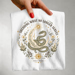Shedding What No Longer Serves — Serpent Moon Botanical Graphic Tee
