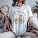 Shedding What No Longer Serves — Serpent Moon Botanical Graphic Tee