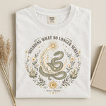 Shedding What No Longer Serves — Serpent Moon Botanical Graphic Tee