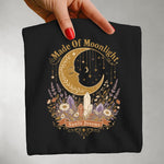 Made of Moonlight Shirt — Crescent Moon Crystal & Wildflower Graphic Tee