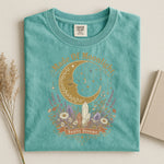 Made of Moonlight Shirt — Crescent Moon Crystal & Wildflower Graphic Tee