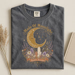 Made of Moonlight Shirt — Crescent Moon Crystal & Wildflower Graphic Tee