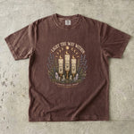 Light the Way Within Tee - Candle Moon Crystal Spiritual Graphic T-Shirt