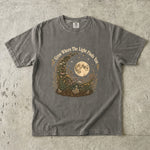Grow Where the Light Finds You Tee - Moon Wildflower Celestial Graphic T-Shirt