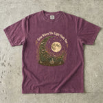 Grow Where the Light Finds You Tee - Moon Wildflower Celestial Graphic T-Shirt