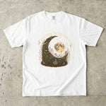 Grow Where the Light Finds You Tee - Moon Wildflower Celestial Graphic T-Shirt