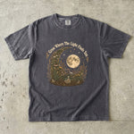 Grow Where the Light Finds You Tee - Moon Wildflower Celestial Graphic T-Shirt