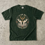 I Am My Own Sign Tee - Divine Feminine Moon & Crystal Graphic T-Shirt