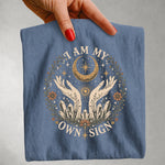 I Am My Own Sign Tee - Divine Feminine Moon & Crystal Graphic T-Shirt