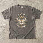 I Am My Own Sign Tee - Divine Feminine Moon & Crystal Graphic T-Shirt