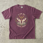 I Am My Own Sign Tee - Divine Feminine Moon & Crystal Graphic T-Shirt