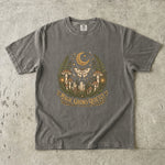 Magic Grows Quietly Tee - Forest Moth Mushroom Celestial Graphic T-Shirt