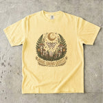 Magic Grows Quietly Tee - Forest Moth Mushroom Celestial Graphic T-Shirt