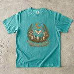Magic Grows Quietly Tee - Forest Moth Mushroom Celestial Graphic T-Shirt