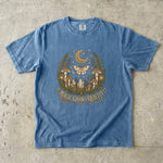 Magic Grows Quietly Tee - Forest Moth Mushroom Celestial Graphic T-Shirt
