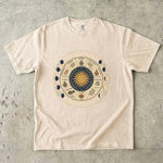Live by the Moon, Bloom by the Sun Tee - Moon Phase Spiritual Graphic T-Shirt