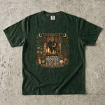 A Little House Full of Light Tee - Cottage Moon Window Botanical Graphic T-Shirt