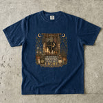 A Little House Full of Light Tee - Cottage Moon Window Botanical Graphic T-Shirt