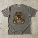 A Little House Full of Light Tee - Cottage Moon Window Botanical Graphic T-Shirt