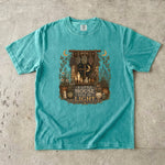A Little House Full of Light Tee - Cottage Moon Window Botanical Graphic T-Shirt