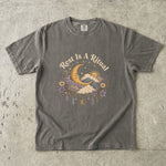 Rest Is a Ritual - Crescent Moon Floral Celestial T-Shirt