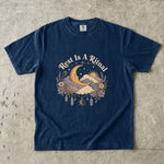 Rest Is a Ritual - Crescent Moon Floral Celestial T-Shirt