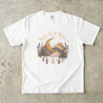 Rest Is a Ritual - Crescent Moon Floral Celestial T-Shirt