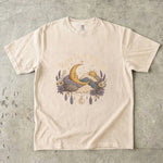 Rest Is a Ritual - Crescent Moon Floral Celestial T-Shirt