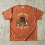 Meet Me Where the Sky Opens Tee - Desert Moon Celestial Graphic T-Shirt